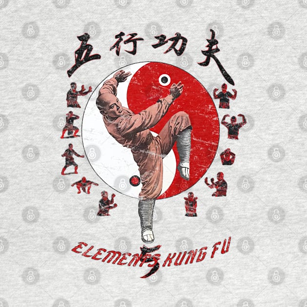 Five Elements Kung-Fu Vintage by 8 Fists of Tees